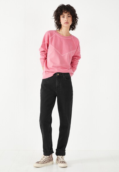 Aura Texture Chevron Relaxed Sweatshirt