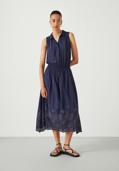 Sleeveless Broderie Kensington Midi Dress