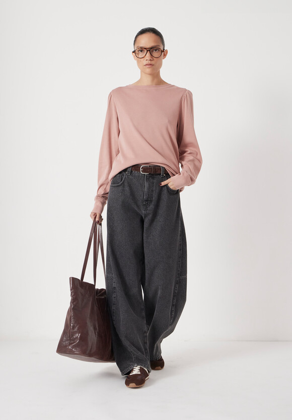 Emily Puff Sleeve Cotton Jersey Top