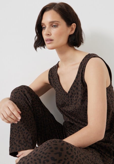 Cropped Jersey Jumpsuit
