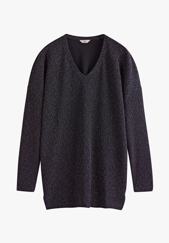 glitter v neck top