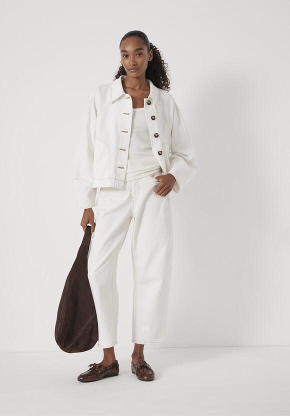 Barrel Sleeve Swing Jacket