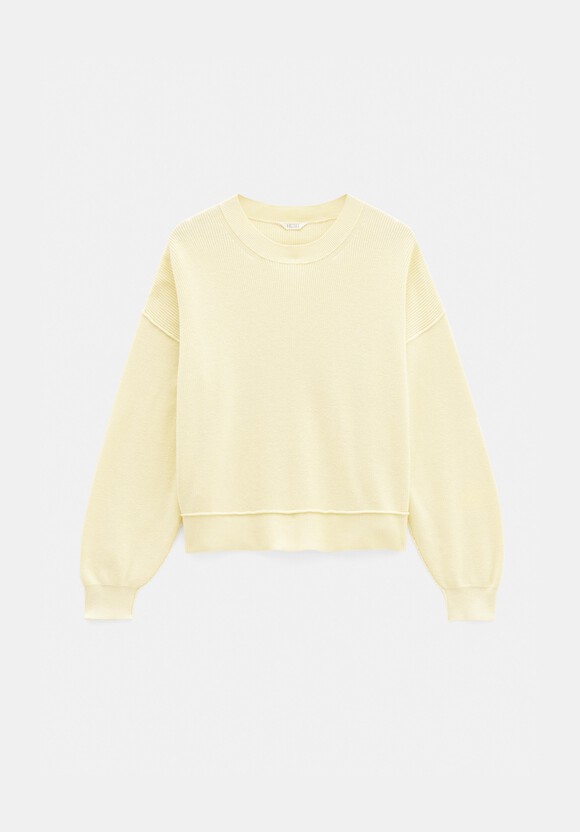 Cotton Boxy Rib Jumper