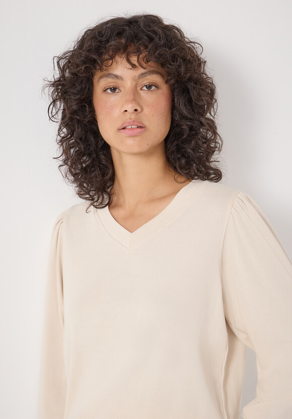 Emily V-Neck Puff Sleeve Top
