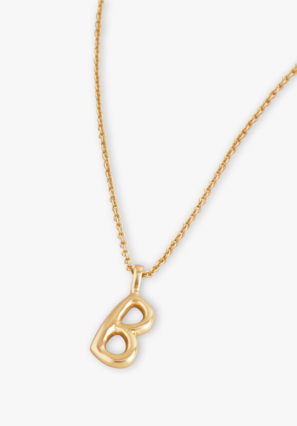 Gaia Letter Pendant Necklace