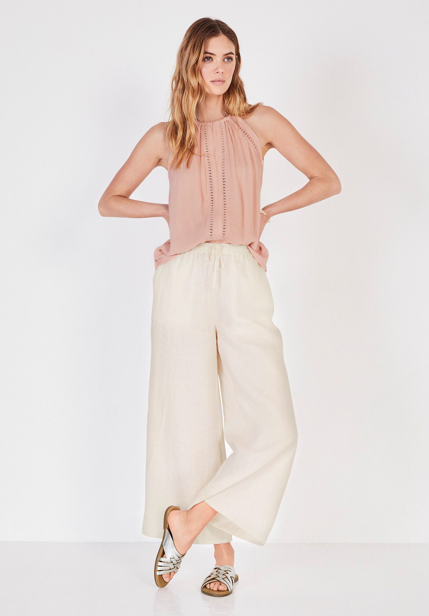 Hush linen trousers clearance