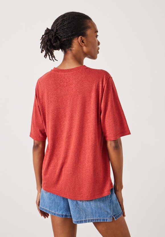 Elora Crew Neck Linen T-Shirt