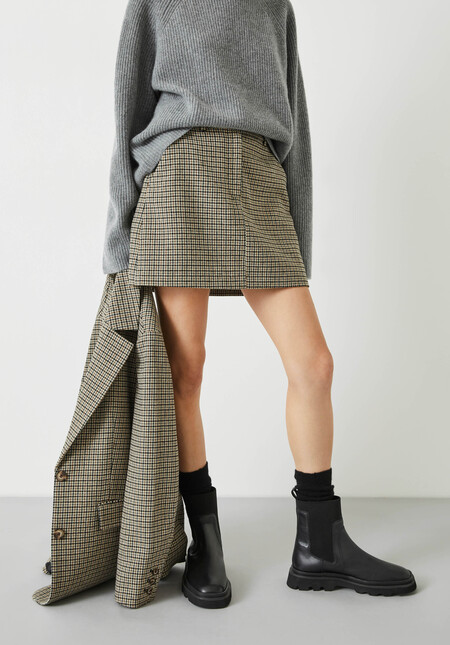 Esmae Checked Mini Skirt