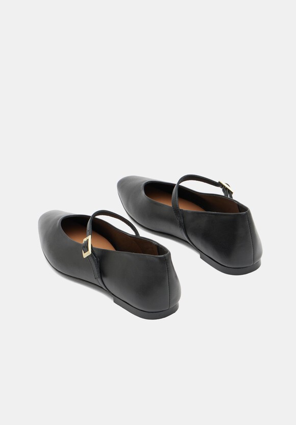 Maeva Mary Jane Leather Flats