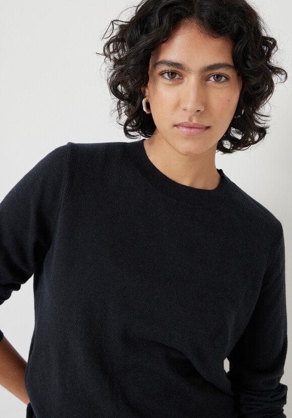 Fine Knit Wool Blend Jumper