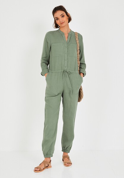 Washed Linen Jumpsuit