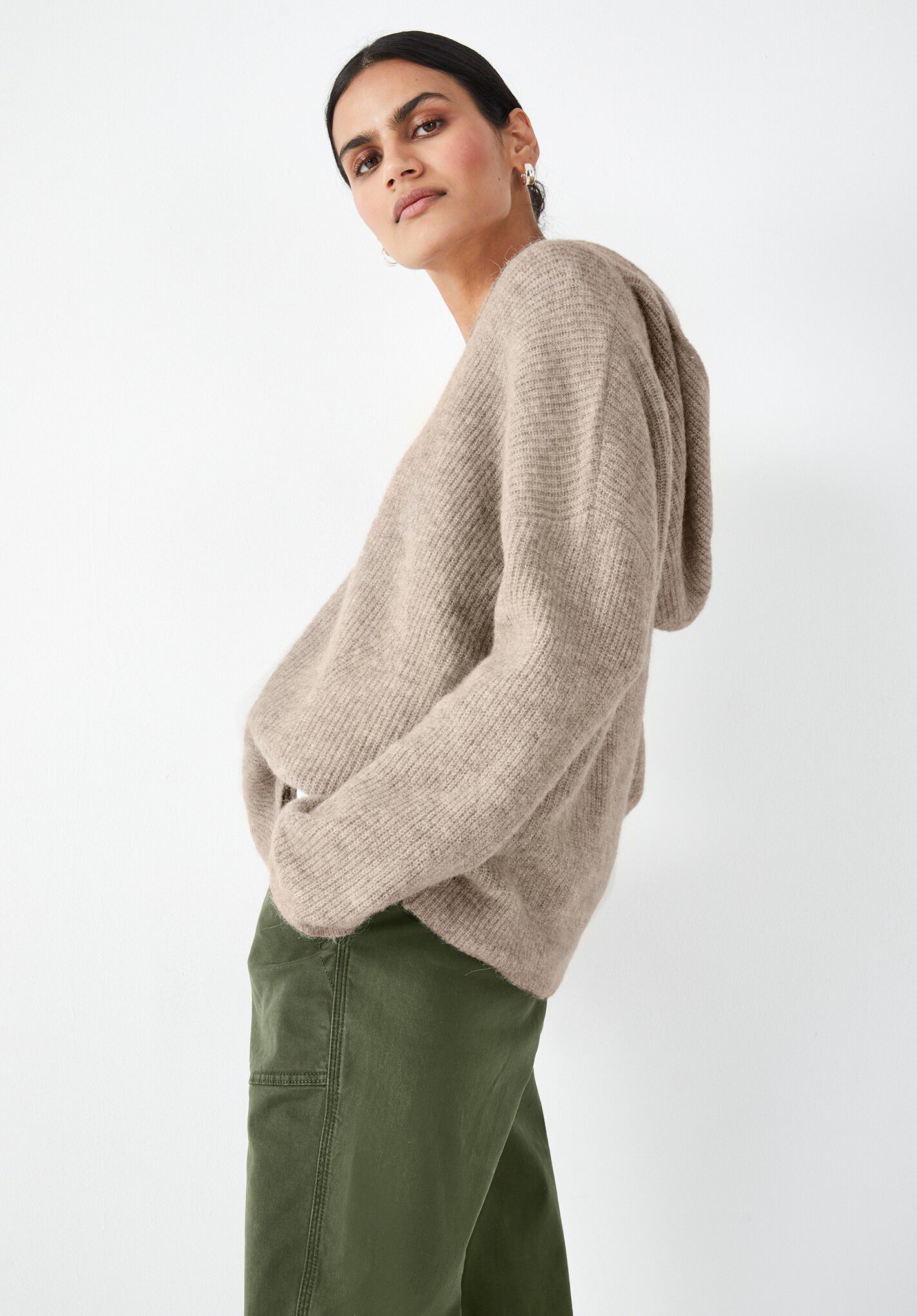 Hush soft top knitted hoodie