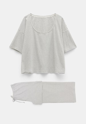 Ezra Striped Jersey Pyjama Set