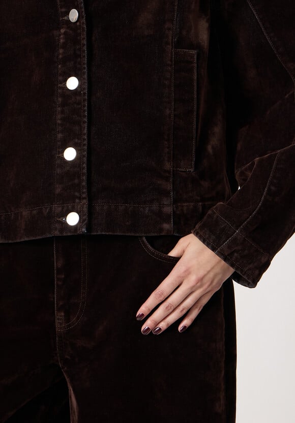 Velma Velvet Denim Jacket
