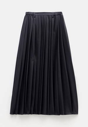 Violet Wool Maxi Skirt
