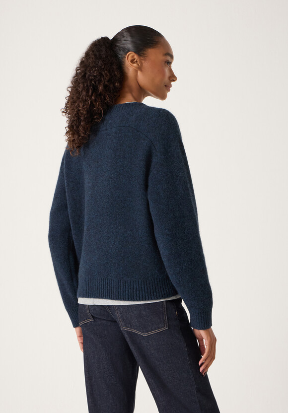Wool Blend Star Jacquard Jumper
