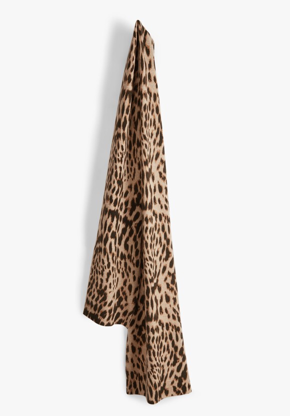 Cashmere Leopard Scarf