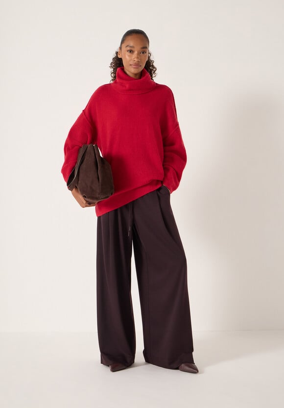 Meryl Wool Blend Roll Neck Jumper