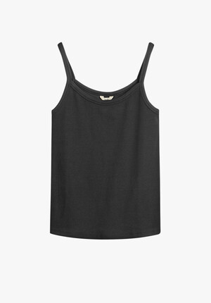 Shauna Thin Strap Ribbed Vest