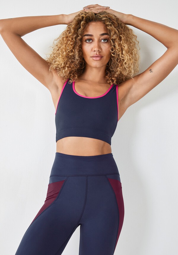 Jade Colourblock Active Bra