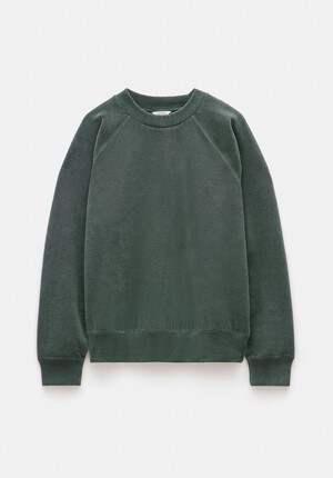 Towelling Raglan Sweatshirt