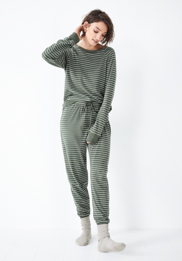 Joey Stripe Crew Pj Set