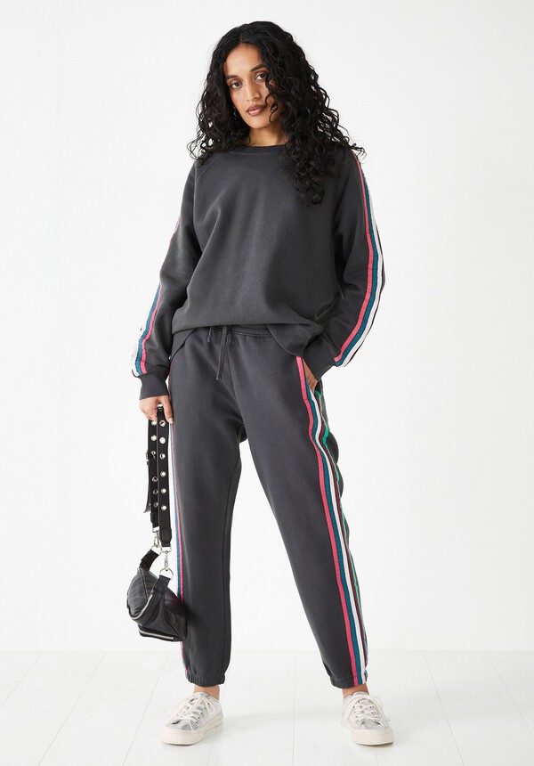 Nyla Stripe Elasticated Joggers