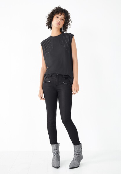 Tara Studded Shoulder Vest