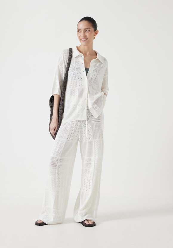 Patchwork Stitch Knitted Top