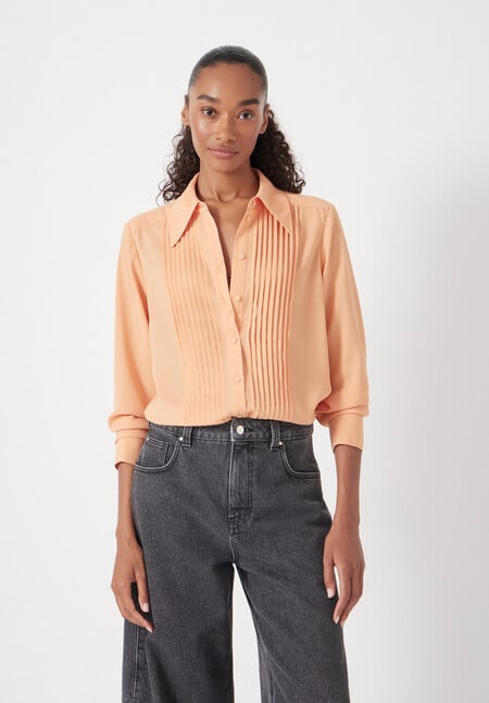 Tuxedo Sheer Shirt