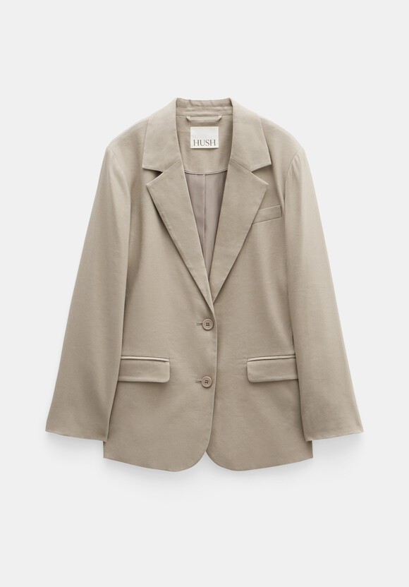 Lana Relaxed Linen Blend Blazer