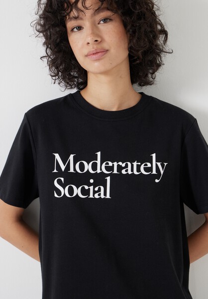 Moderately Social Graphic T-Shirt