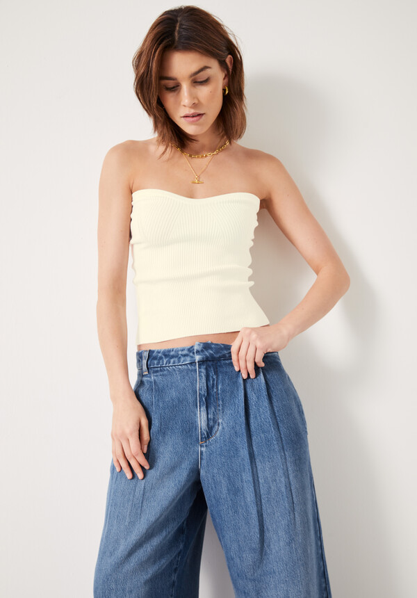 Kyrah Knitted Bandeau Top