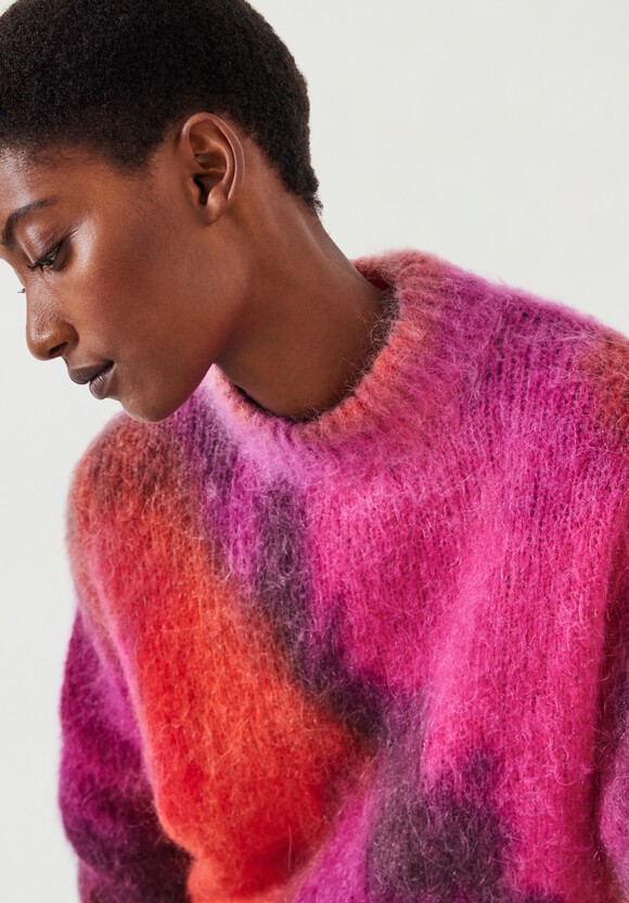 Frida Hand Printed Mohair Blend Jumper