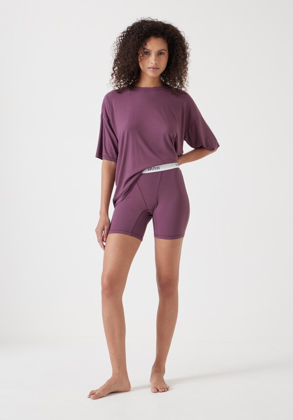 Ribbed Viscose Boxer Short Pyjamas Set