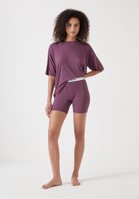 Ribbed Viscose Boxer Short Pyjamas Set