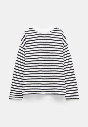 Aluna Brushed Striped Oversized Top