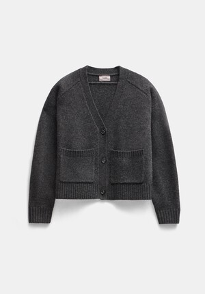 Daisy Merino Wool V Neck Cardigan