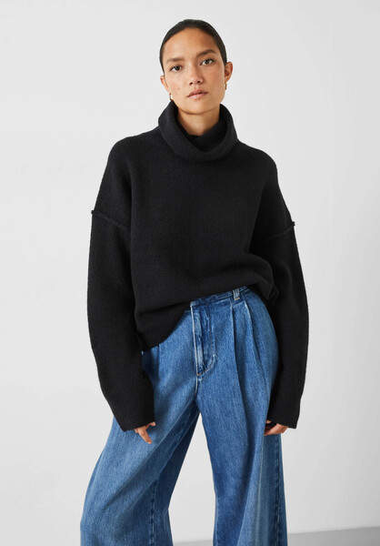 Meryll Cropped Roll Neck Jumper
