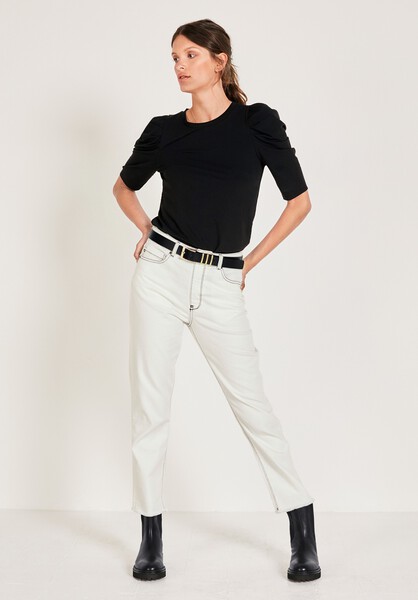 Luna Puff Sleeve Jersey Top