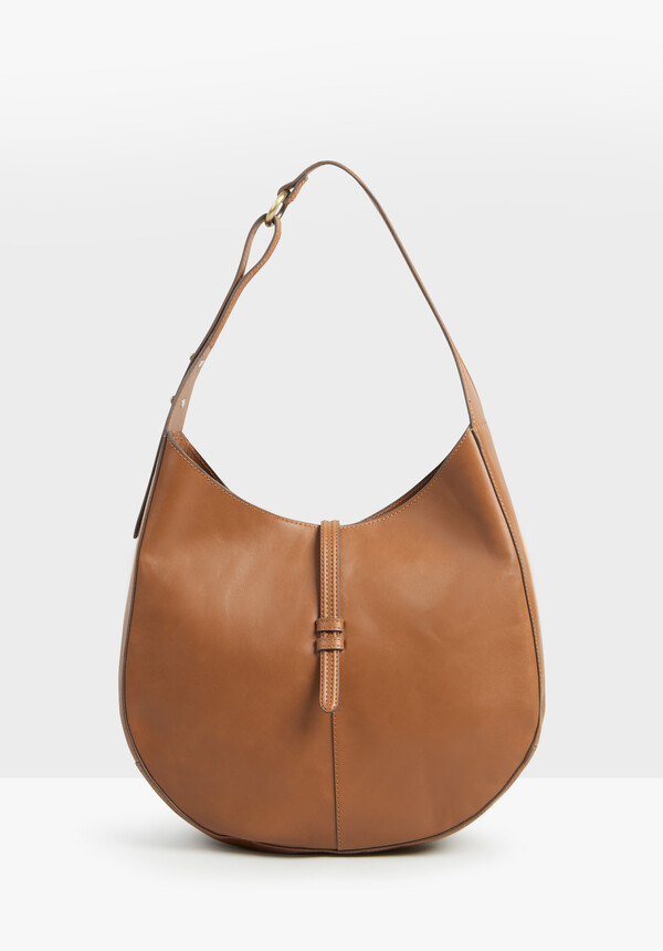 Isla Leather Scoop Tote Bag