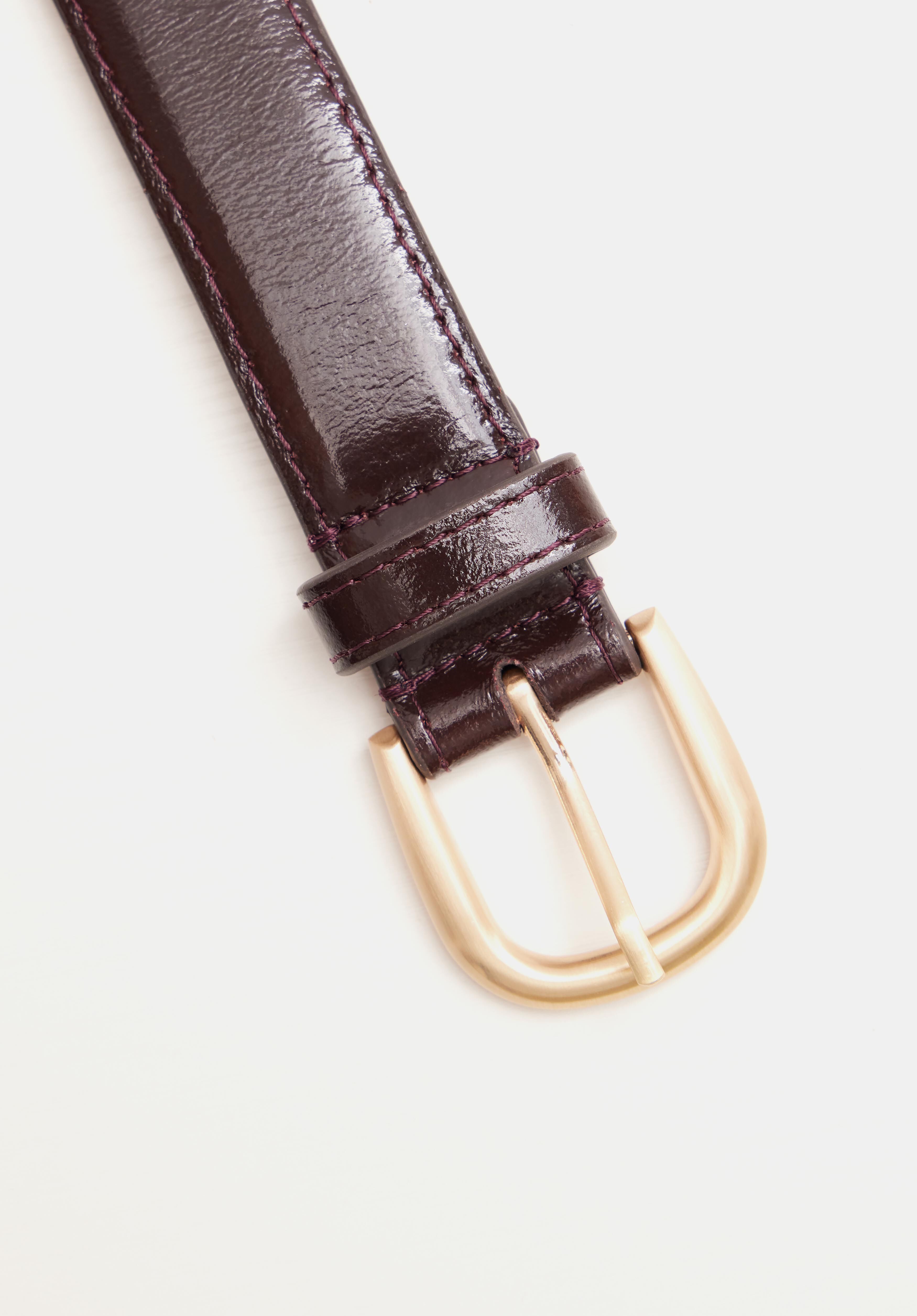 Polly Patent Leather Belt