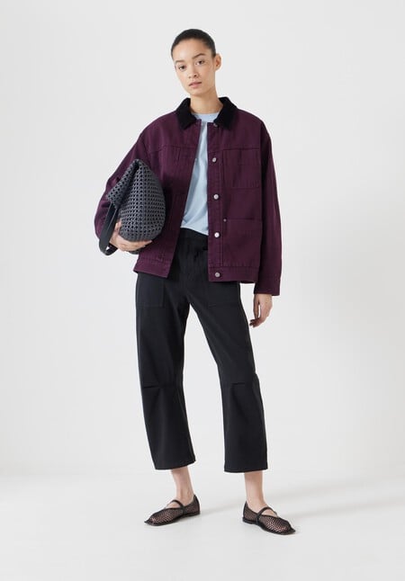 Cord Collar Barn Jacket
