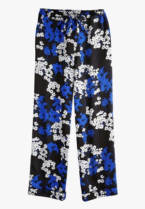 Piped Printed Trousers
