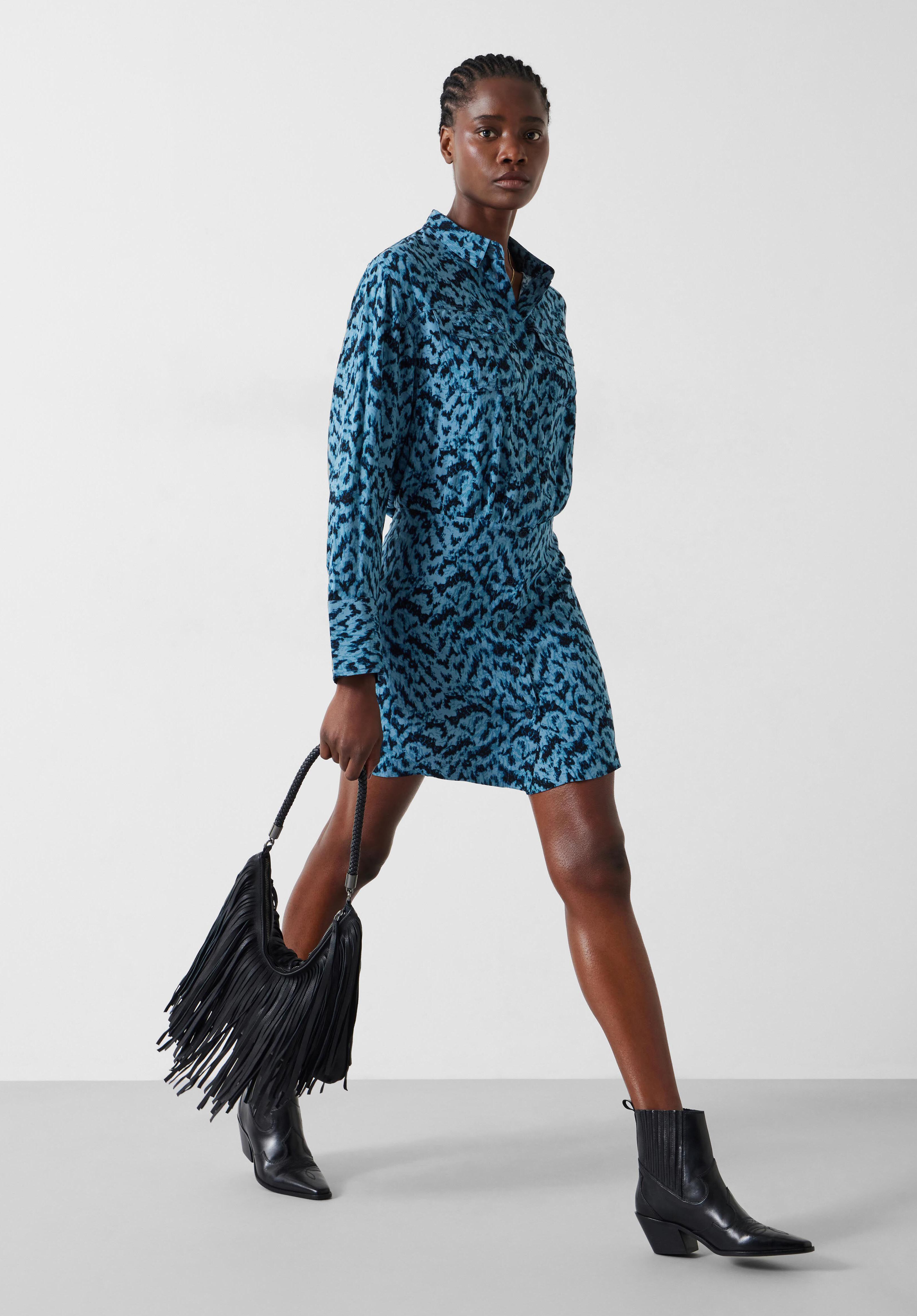Blue Shirt Dresses for women Light Blue Navy Hush uk