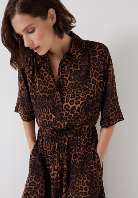 Printed Short Sleeve Dress