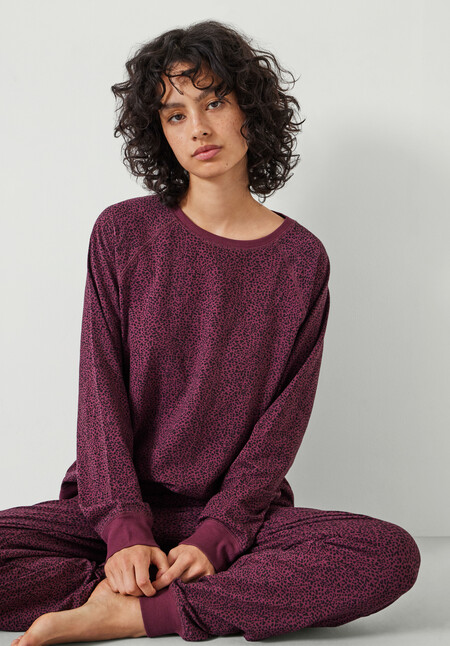 Joelle Jersey Jogger Animal Print Pyjamas