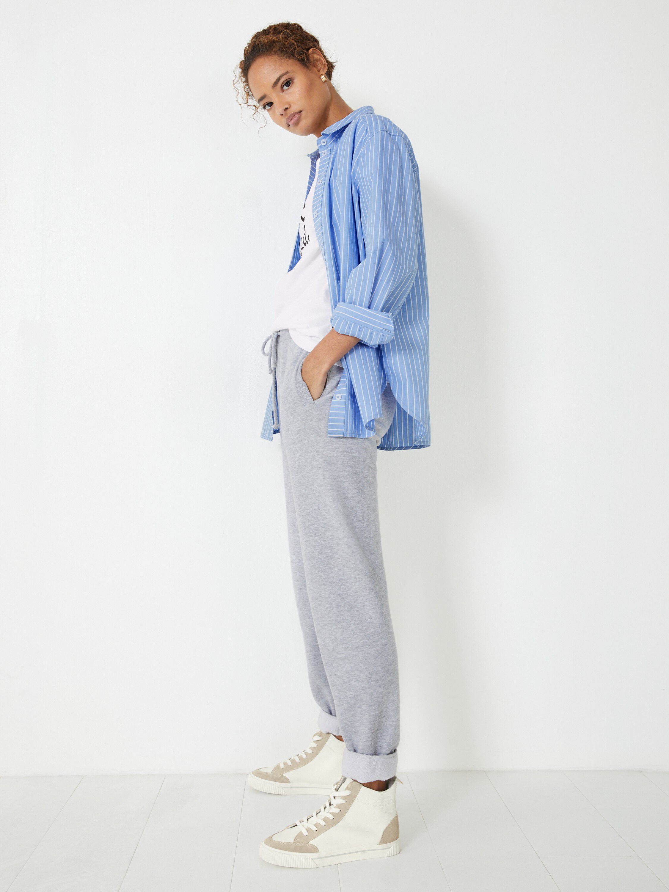 Hush online striped joggers