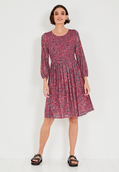 Adalyn Shirred Jersey Dress