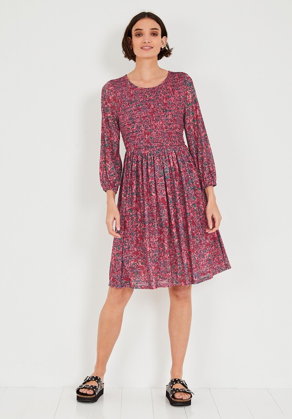 Adalyn Shirred Jersey Dress